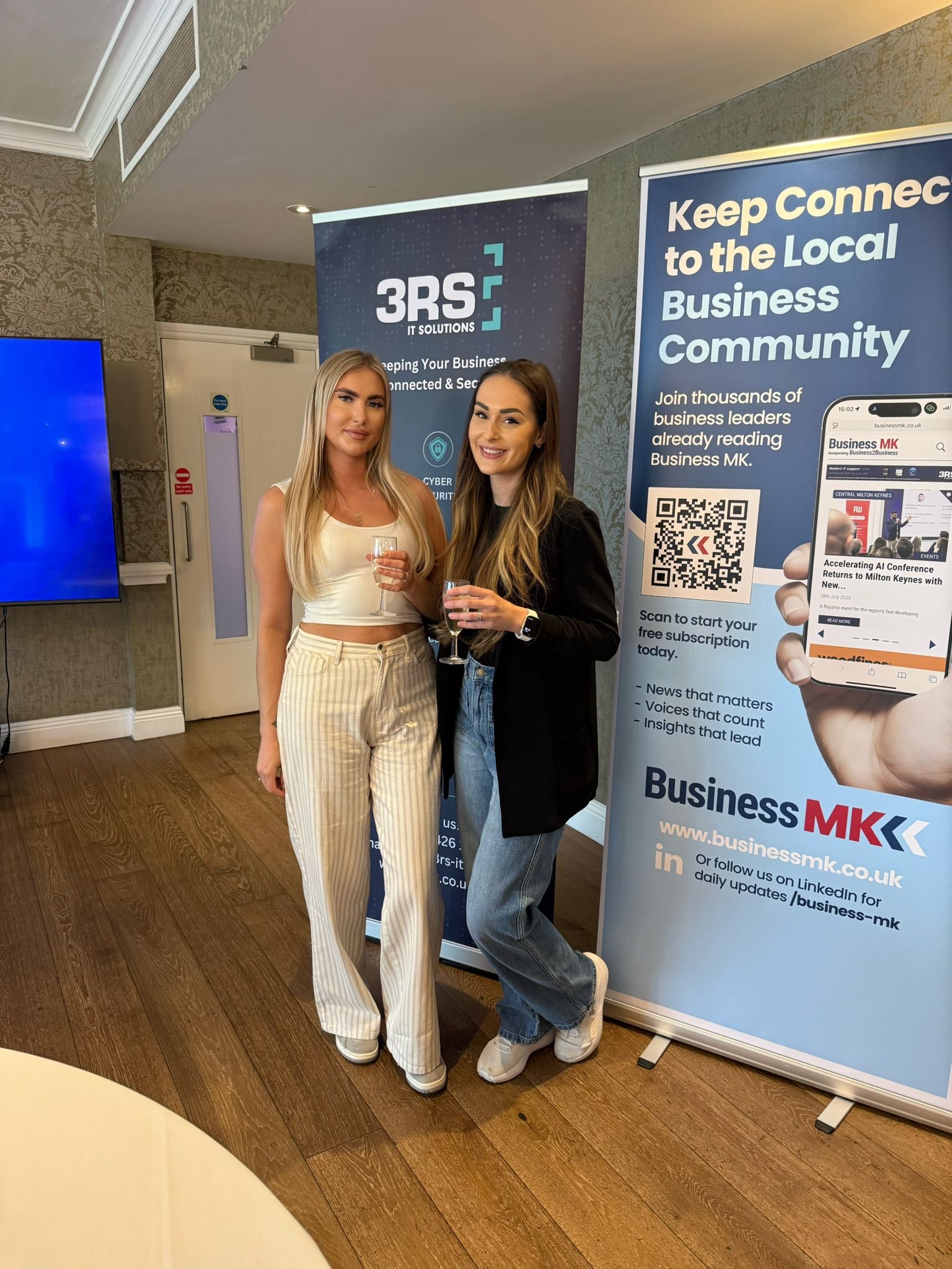 Networking at a local business event